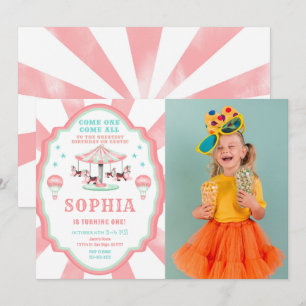 1.ᵉʳ Circo de cumpleaños - Invitación a la fotogra