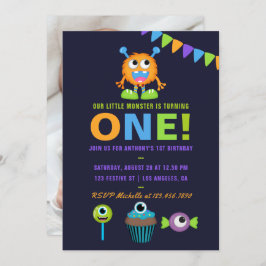 1.ᵉʳ cumpleaños Invitación a la fiesta de los niño
