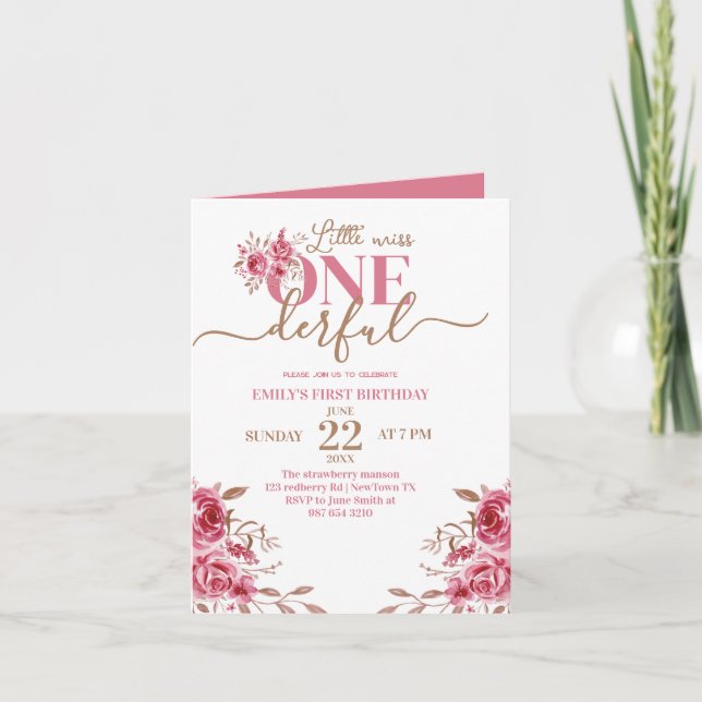 1.ᵉʳ CUMPLEAÑOS PEQUEÑA TARJETA CONTESTABLE (Anverso)