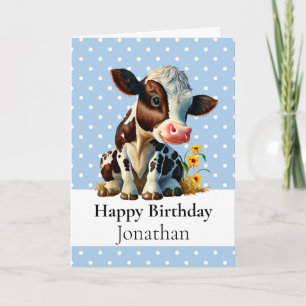 1.ᵉʳ CUMPLEAÑOS TARJETA azul