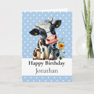 1.ᵉʳ CUMPLEAÑOS TARJETA azul