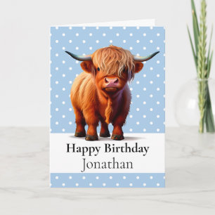 1.ᵉʳ CUMPLEAÑOS TARJETA DE PELO LARGA