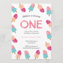 1.ᵉʳ Fiesta de cumpleaños | Invitación a la helada