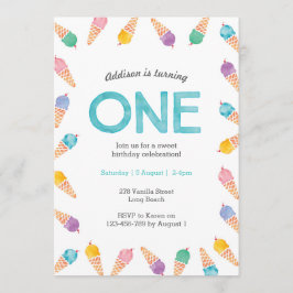 1.ᵉʳ Fiesta de cumpleaños | Invitación a la helada