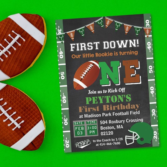1.ᵉʳ Fiesta de Fútbol de cumpleaños Invitación a l (Subido por el creador)