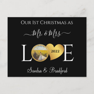 1.ᵉʳ Navidad de la tarjeta de vacaciones Mrs Newly