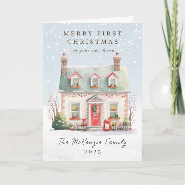 1.ᵉʳ Navidad en el nuevo hogar (Anverso)