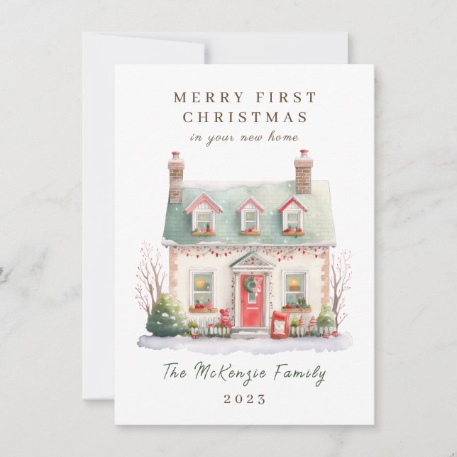 1.ᵉʳ Navidad en el nuevo hogar (Anverso)