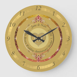 1.ᵉʳ o 50 Aniversario Dorado del reloj de pared