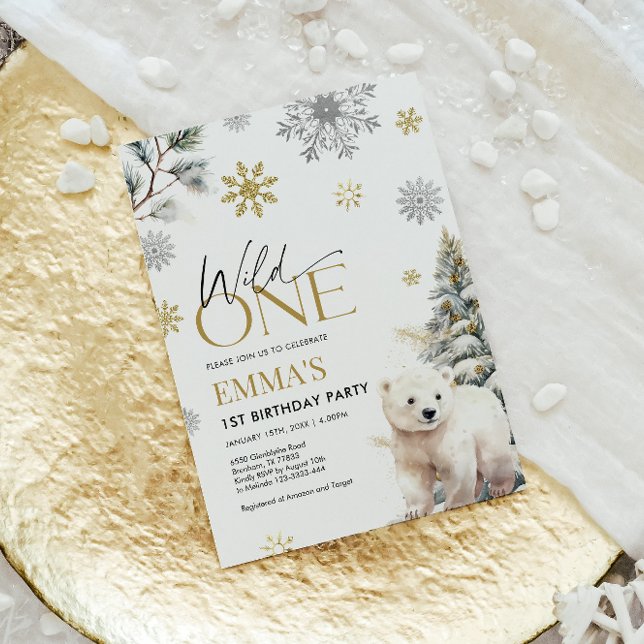 1.ᵉʳ Oso de Invitación de Cumpleaños, Salvaje Un C (Subido por el creador)
