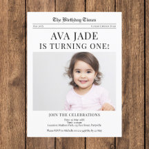 1.ᵉʳ Periódico De Invitación Al Cumpleaños