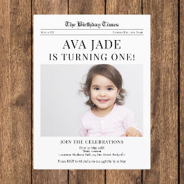 1.ᵉʳ Periódico De Invitación Al Cumpleaños