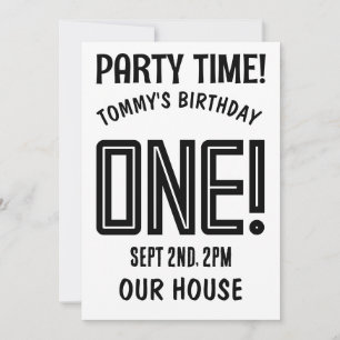 1.ᵉʳ PERSONALIZADO DE CUMPLEAÑOS Invitación PERSON