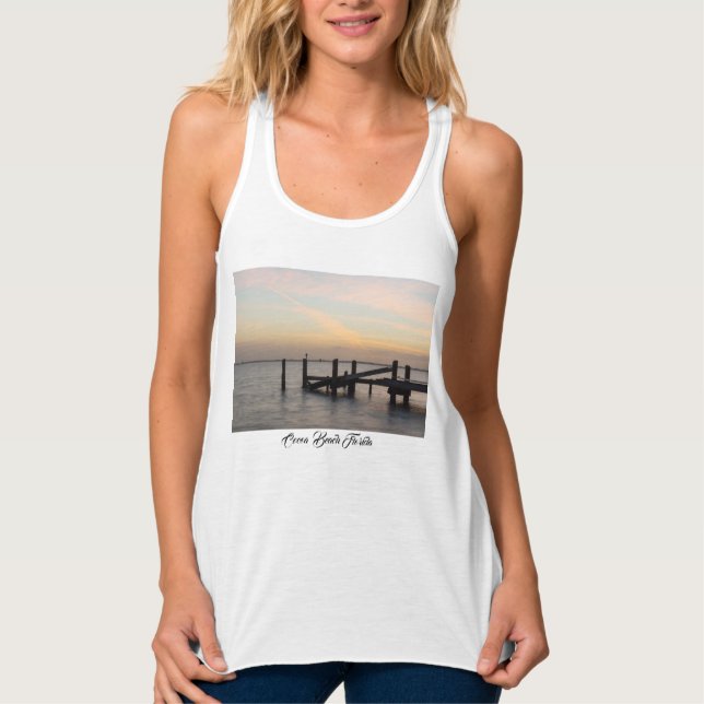 1.ᵉʳ Sunset 2017 Cocoa Beach Tank Top (Anverso)