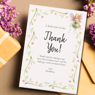 1.ᵉʳ Tarjeta de agradecimiento a Fairy Floral Fair