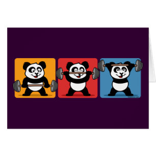 1-2-3 Panda de elevación de pesas