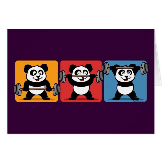 1-2-3 Panda de elevación de pesas (Anverso (Horizontal))