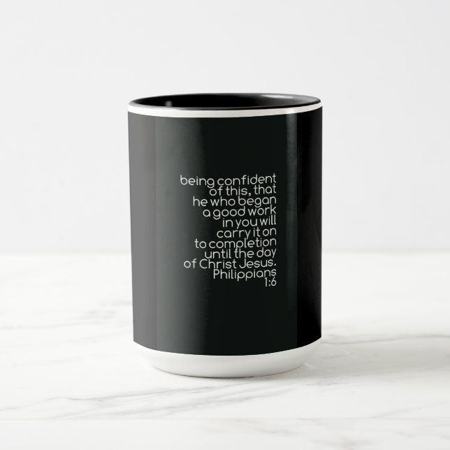 1:6 combinado de los filipenses de la taza 15oz (Centro)