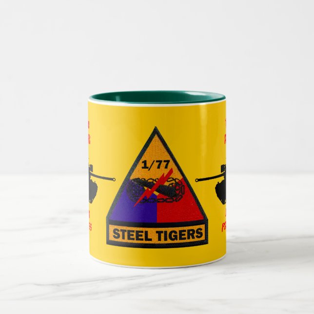 1/77o Taza de acero de los tigres de las panteras (Centro)