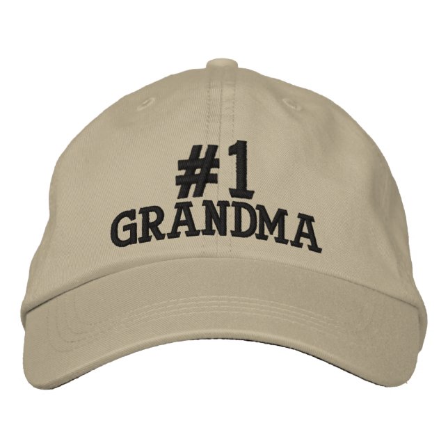 #1 Abuela Número Uno Gorra Bordada (Anverso)