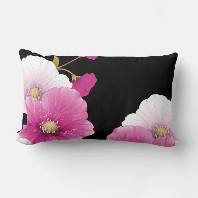1 Almohada Flores Rosadas DECORACIÓN JUEGOS (Anverso)