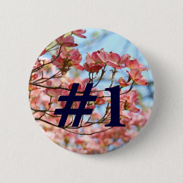 #1 Botón personalizado Flores de Cornejo Rosa Ciel