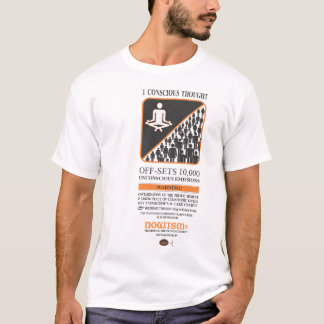 1 camiseta consciente del pensamiento