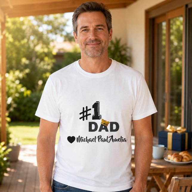 #1 Camiseta Personalizada de Papá (Subido por el creador)