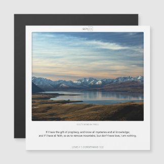 1 Corintios 13:2 tarjeta magnética de AMOR SCRIPIX