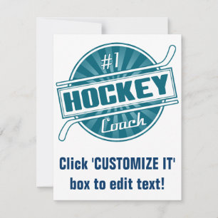 #1 Entrenador de hockey (azul)