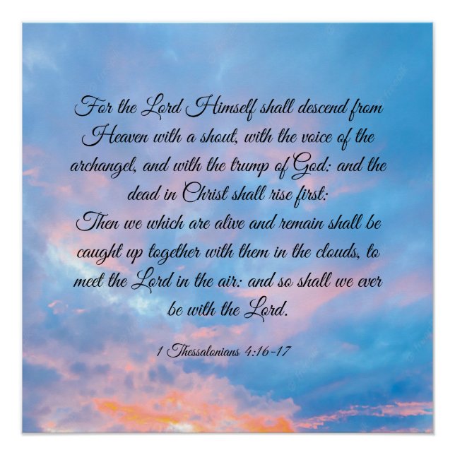 1 Esto. 4:16-17 Poster (Anverso)