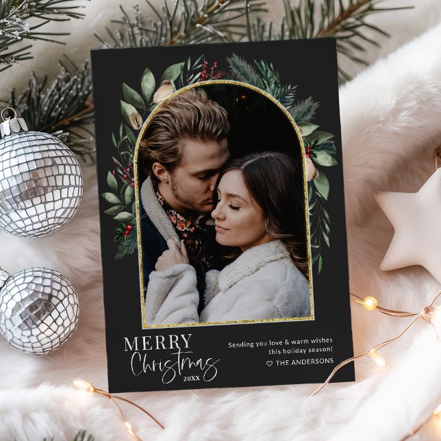 1 Foto Arco de Verde Moderno de Oro Feliz Navidad (Subido por el creador)