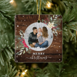 1 Foto de Wreath ornamento de Navidad Madera de ép