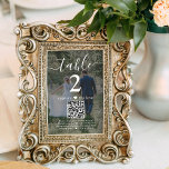 1 foto lateral para enmarcar número de tabla QR de<br><div class="desc">Añada un toque de acabado personalizado a las decoraciones de la recepción de bodas con los números de la tabla de fotos y códigos QR del personalizado. Estas fotografías 4x6 no son de cartón y deben colocarse en marcos. La imagen y todo el texto de esta plantilla son simples de...</div>