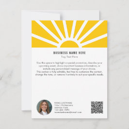 1 | Foto QR Sunrise Tarjeta de información de nego