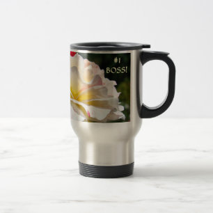 #1 JEFE! Regalo Taza Café Tazas de Viaje Rosa Ofic