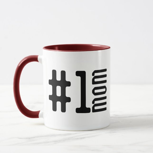 #1 Mejor taza de mamá - Regalo de café personaliza (Izquierda)