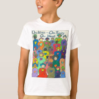 1 mundo multicultural, 1 familia, 1 camiseta del