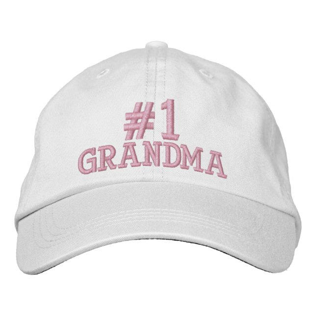 #1 Número Una Abuela Embrocada Gorra (Anverso)