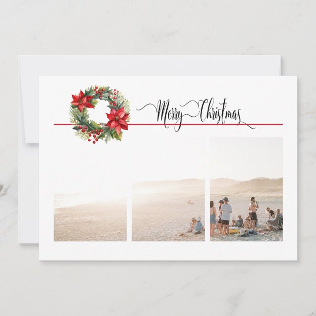 1 ó 3 fotos con Navidades de la guerra de feriados (Anverso)