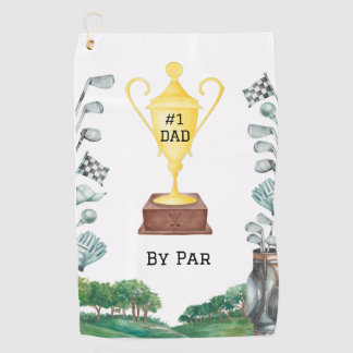 #1 papá por toalla de golf de Par