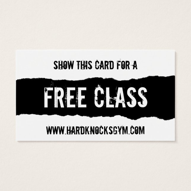 1 pase VIP de tarjeta de negocios Gym de clase lib (Atrás)
