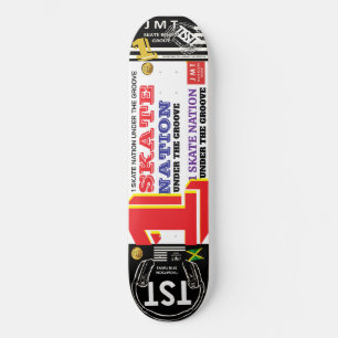 1 SKATE NACIÓN Bajo un Groove UK Skateboard