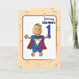 1 tarjeta de cumpleaños Personalizado para Super B