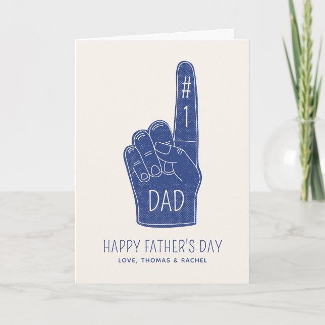 #1 Tarjeta de felicitación del Día del Padre con e (Anverso)