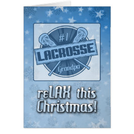 #1 Tarjeta de Navidades de abuelo Lacrosse, Person