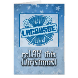 #1 Tarjeta de Navidades Lacrosse Dad, personalizab
