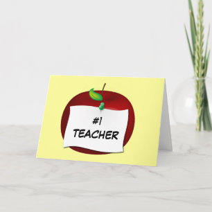 #1 Tarjeta de nota de Apple para profesores