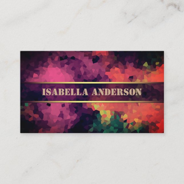 1. Tarjeta de presentación, para usted (Anverso)