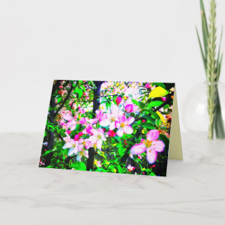 1 TARJETA DE RECIBIMIENTO PEQUEÑA DE APPLE BLOSSOM